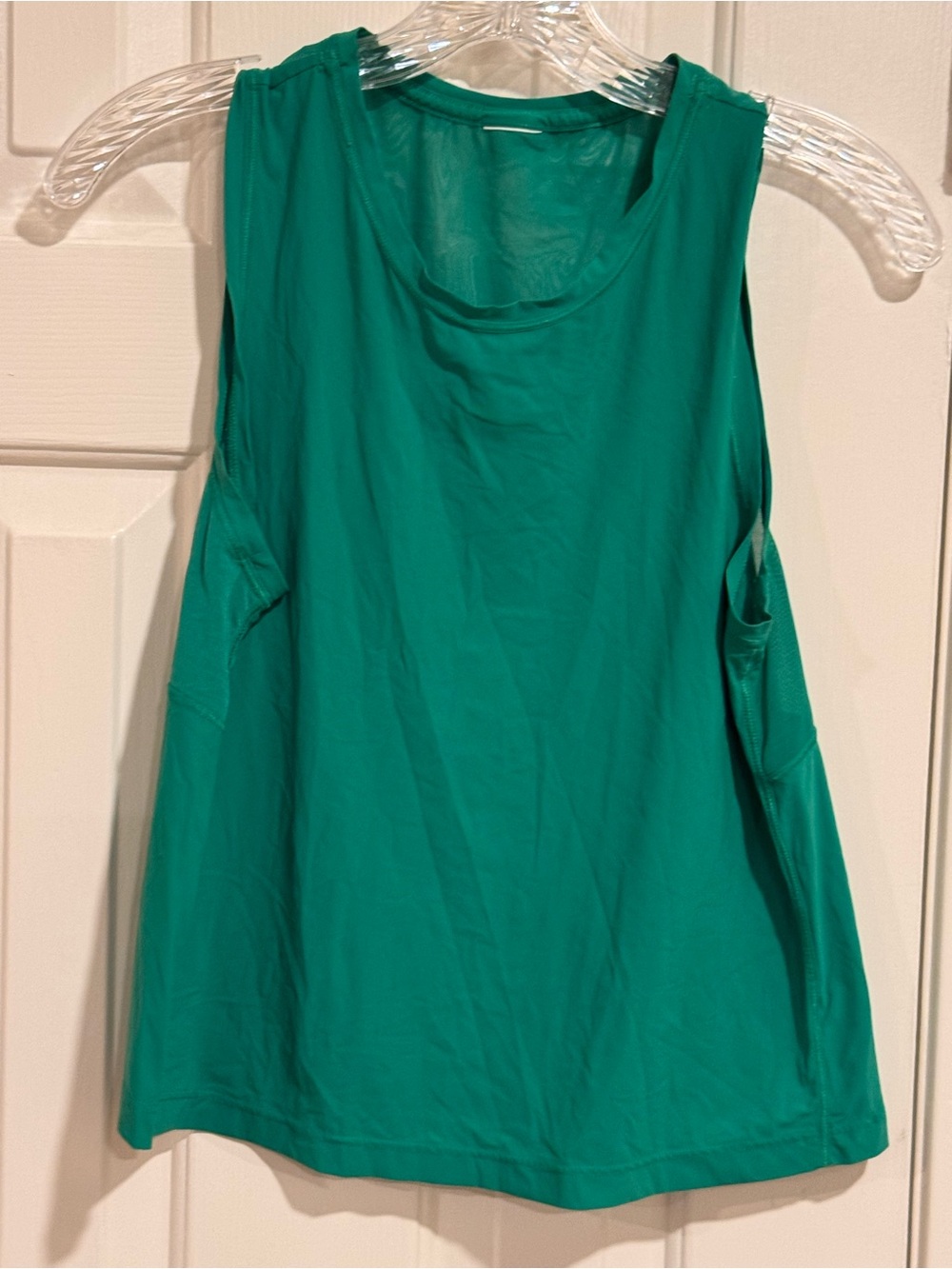 Athleta Green Mesh Back Athletic Tank Top
